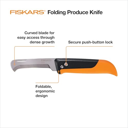 Fiskars سكين فيسكارس القابلة للطي لقطف المحاصيل، أداة يدوية للحدائق قابلة للطي بتصميم مريح - Image 2
