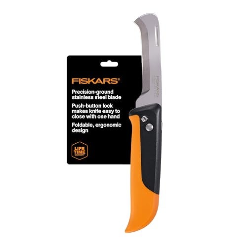 Fiskars سكين فيسكارس القابلة للطي لقطف المحاصيل، أداة يدوية للحدائق قابلة للطي بتصميم مريح - Image 1