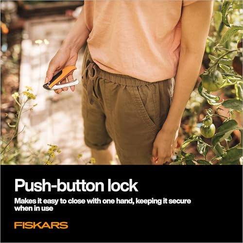 Fiskars سكين فيسكارس القابلة للطي لقطف المحاصيل، أداة يدوية للحدائق قابلة للطي بتصميم مريح - Image 4