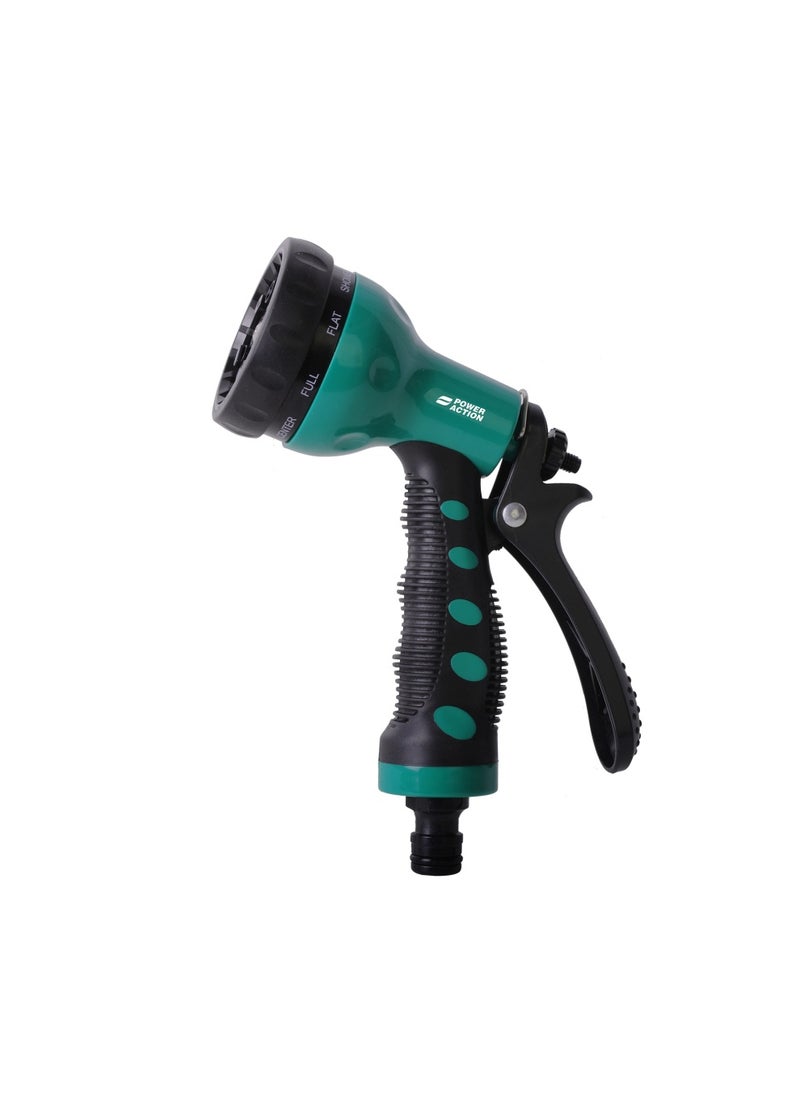 sulfar Power Action SG01 High Pressure Garden Hose Nozzle Water Spray Gun for Watering Plants, Car Wash, Flushing and Cleaning (Black & Green)  - Image 1