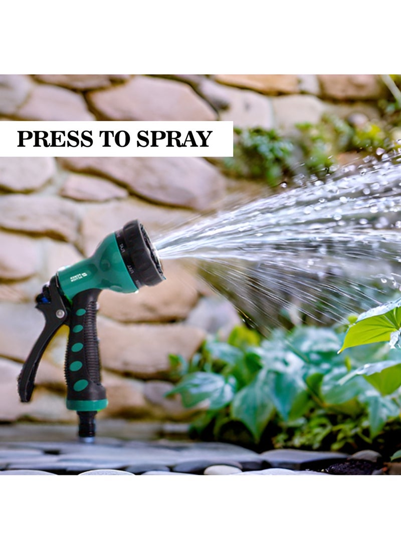 sulfar Power Action SG01 High Pressure Garden Hose Nozzle Water Spray Gun for Watering Plants, Car Wash, Flushing and Cleaning (Black & Green)  - Image 3