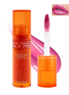 Tinted Lip Gloss1Pcs Hydrating NonStick Pink Lip Tint Stain Liquid LipstickBig Head Wand Glow Reviver Lip Care Oil LipstainLonglasting Waterproof Moisturizing Lipgloss Lip Makeup Gift for Women02