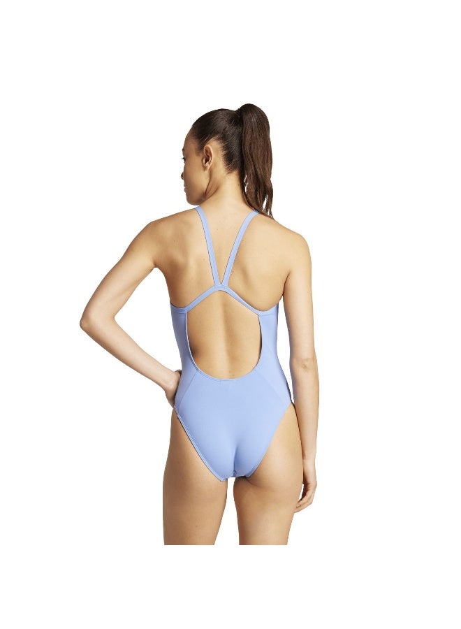 adidas بدلة سباحة نسائية زرقاء - Image 3