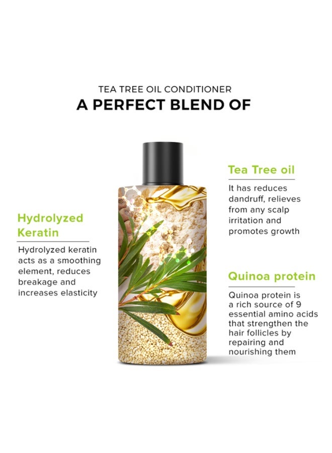De Fabulous Tea Tree Oil Conditioner | Sulfate-Free & Lightweight | Deep Nourishment, Hydration & Scalp Care | Volumizing & Strengthening with Tea Tree, Quinoa & Keratin | For All Hair Types | 250ml - Image 2