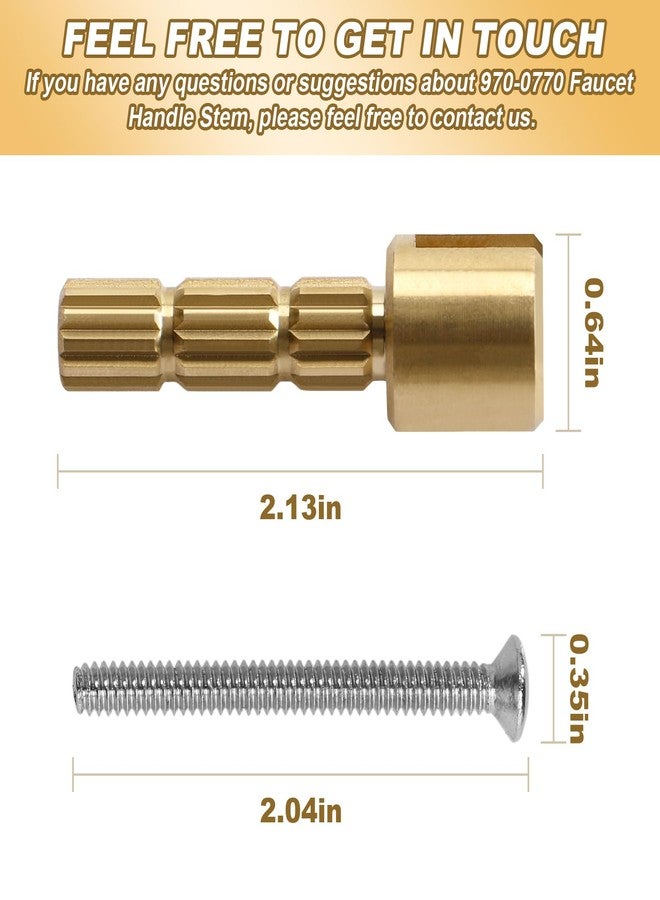 LanKstet for Pfister 970-0770 Plumbing-Equipment Replacement Shower Valve Extender Faucet Handle Stem 2Pcs - Image 2