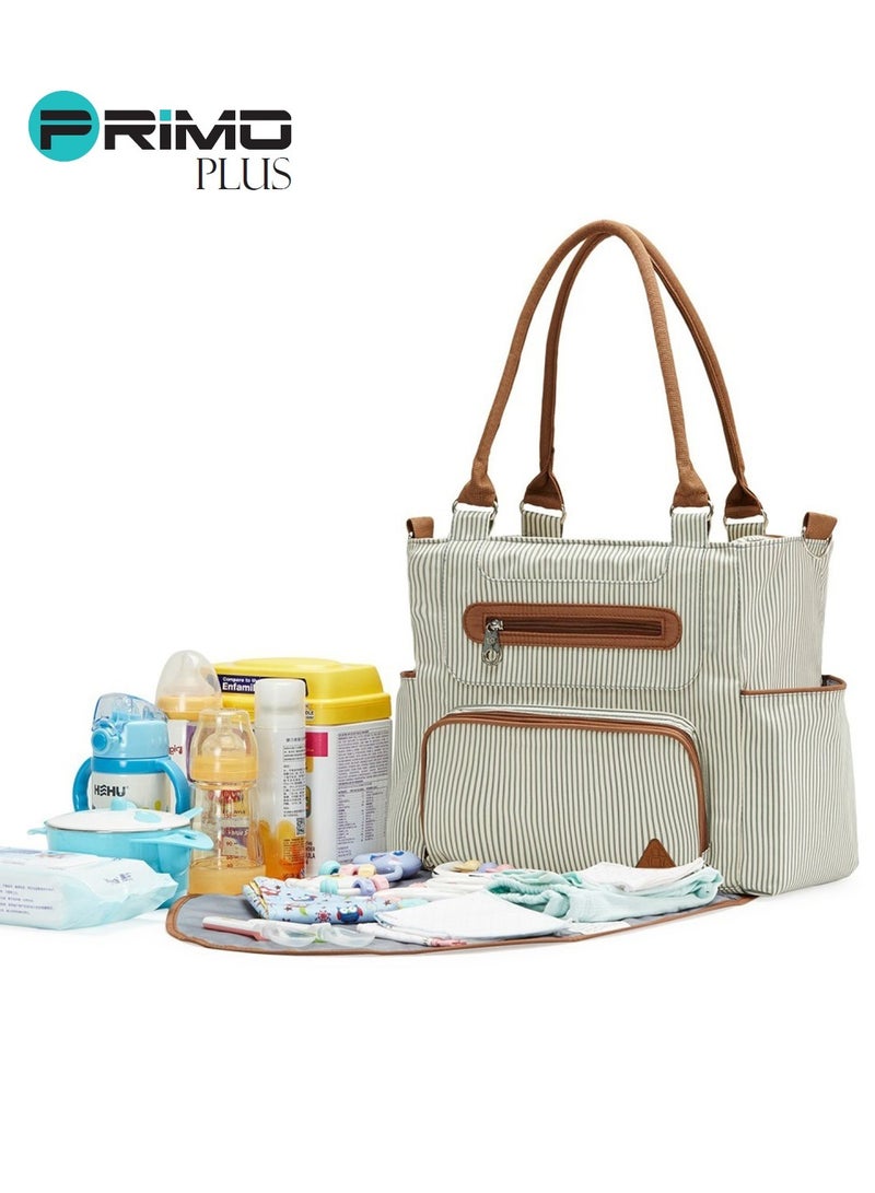 بريمو بلس مجموعة من 6 أكياس حفاضات أطفال من الأقمشة متعددة الطبقات مع مادة متينة ومقاومة للبقع - عاجي - Image 4