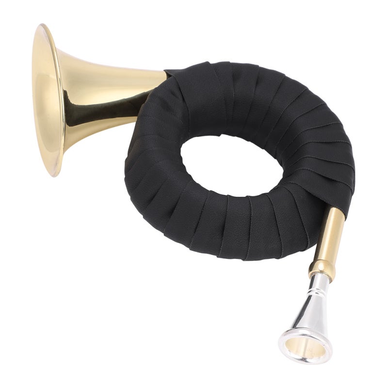 IRIN Mini Brass Hunting Horn - Small Lightweight Brass Instrument - Pure Tone Guaranteed - Micro French Horn for Music Lovers and Learners - Image 3