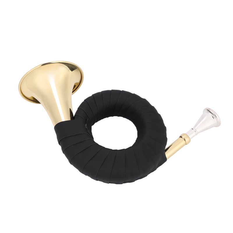 IRIN Mini Brass Hunting Horn - Small Lightweight Brass Instrument - Pure Tone Guaranteed - Micro French Horn for Music Lovers and Learners - Image 4