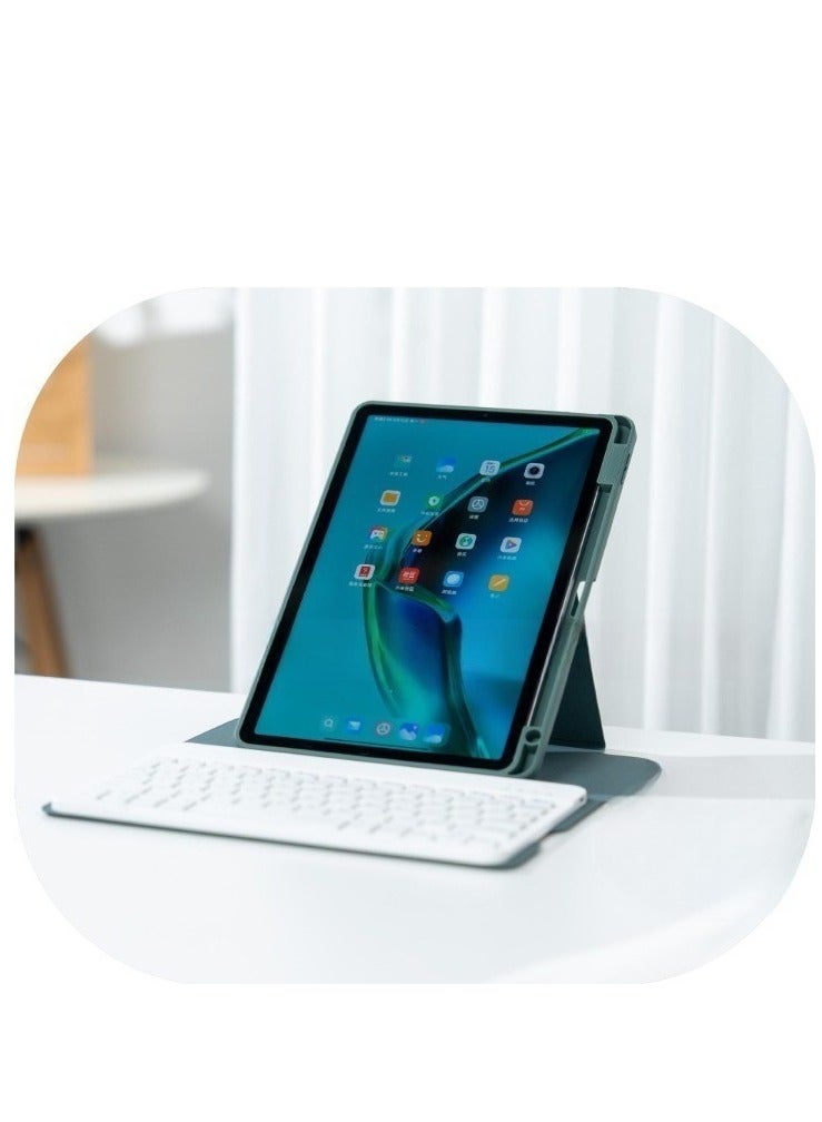 Keyboard Compatible with Xiaomi Mi Pad 6 / Pad 6 Pro 11 Inch 2023 Rotation Stand Leather Case with Pen Slot Keyboard - Image 2