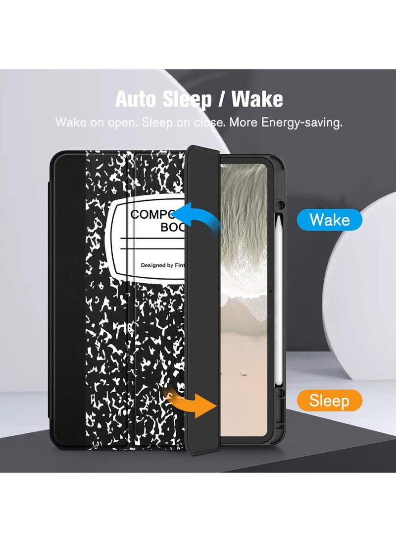 Rock Pow Case for iPad Pro 13 Inch Case M5 2025/ M4 2024, Smart Cover iPad Pro M5 M4 Case 13 Inch,Smart Slim Folio Stand Auto Sleep/Wake Cover, with Pencil Slot, Clear Transparent Back Shell for iPad Pro 13 Inch - Image 3