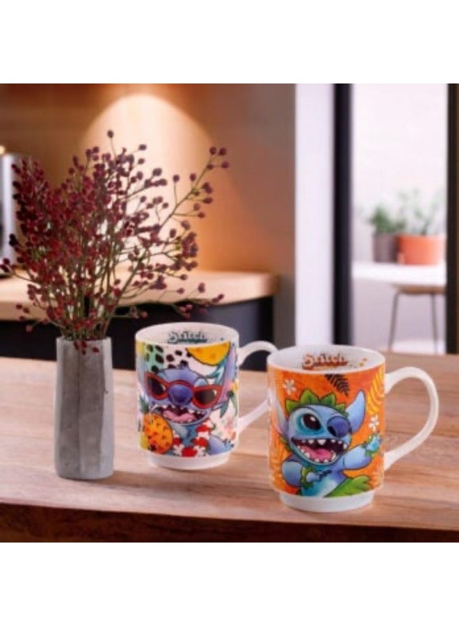 EGAN Stackable Mug Stitch Ml 350 Green color Material is Porcelain and safe Dishwasher, Microwave - Image 2