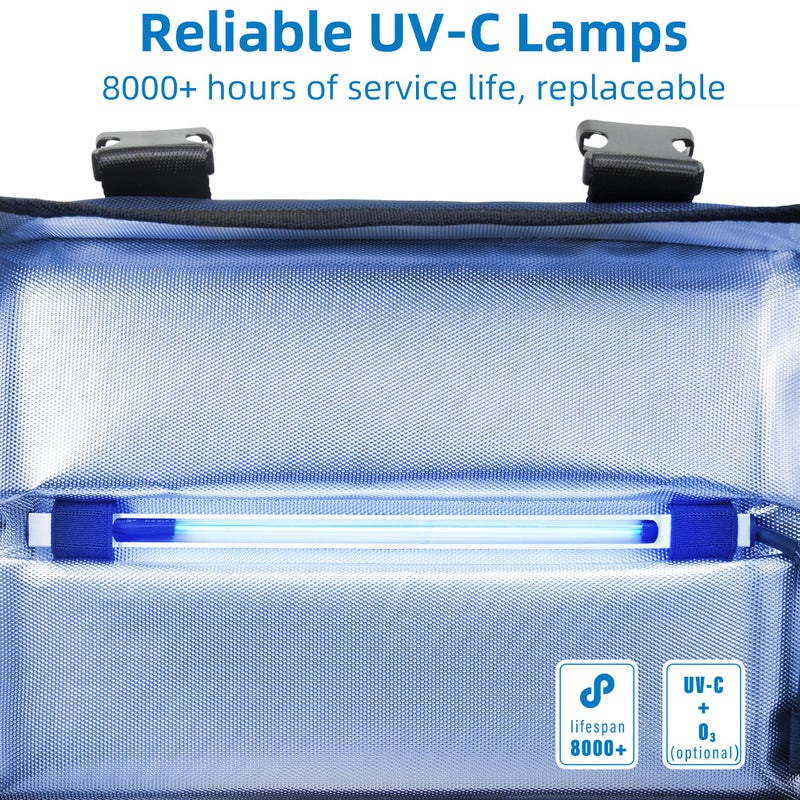 uvcoolplunge صندوق تعقيم UVCoolPlunge UV، آلة تعقيم وتنظيف محمولة سعة 12 لتر مع مؤقت ثلاثي المستويات، صندوق تنظيف UVC قابل للطي للألعاب، الكمامات، المناشف، المفاتيح، آلة تعقيم UV خالية من الأوزون - Image 4