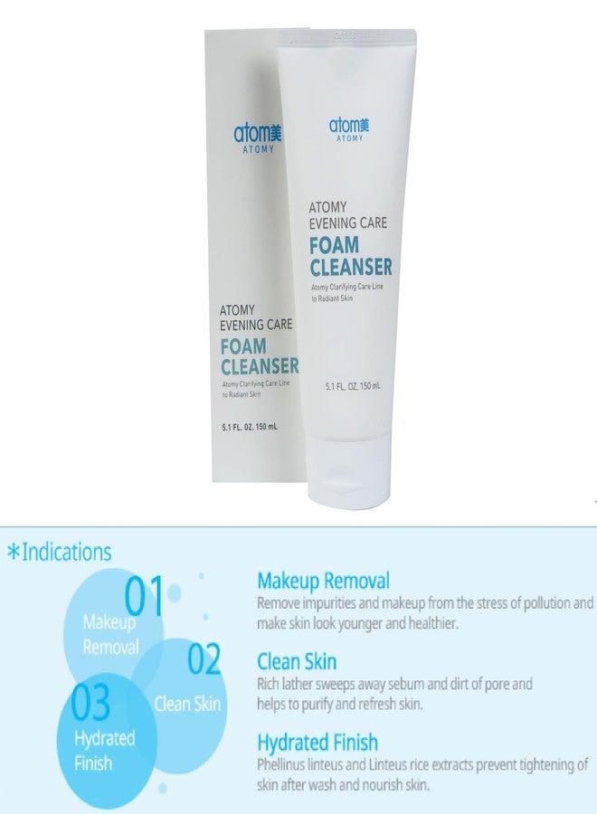 GASHINA STORY غسول رغوي للعناية المسائية من غاشينا ستوري A.T.O.M.Y - 150 جرام × 2 عبوة مجموعة، روتين العناية بالبشرة الكورية - Image 3