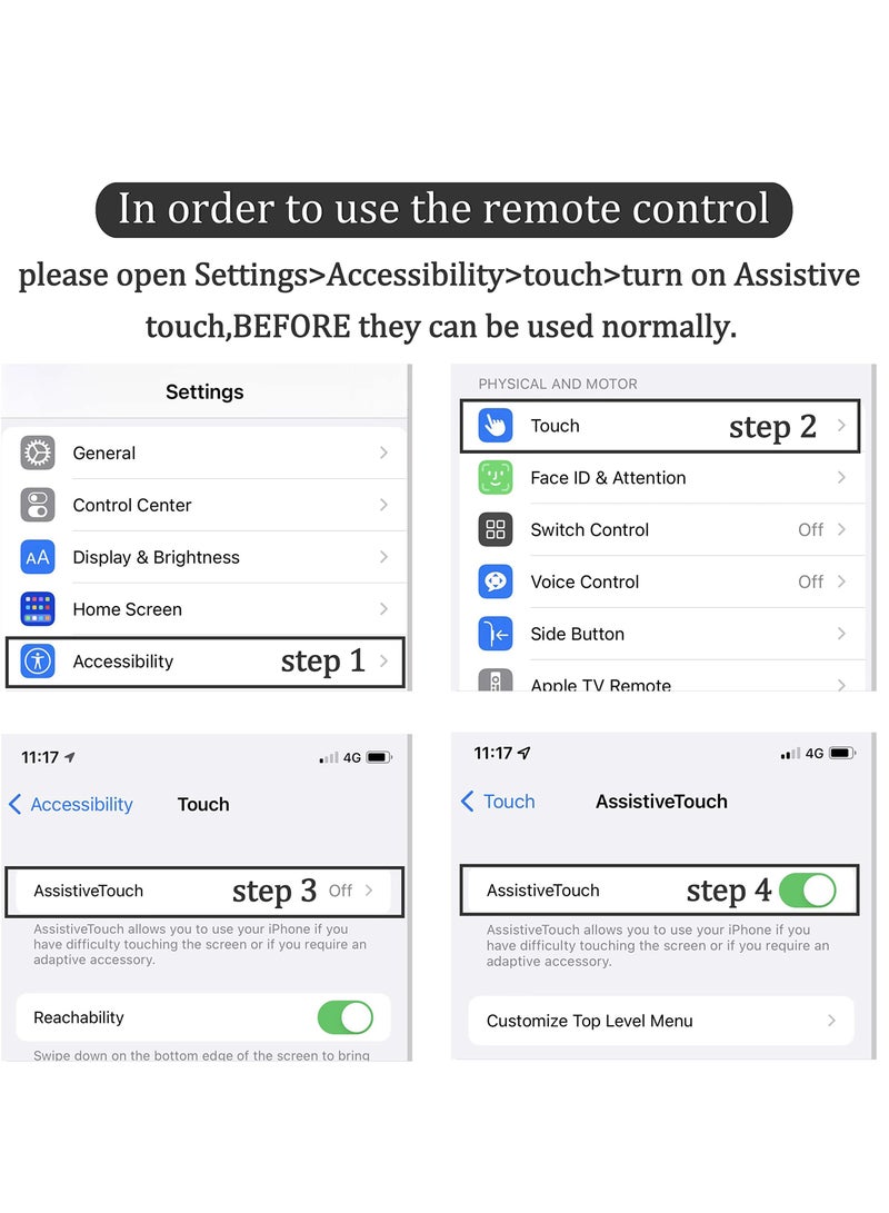 KASTWAVE Remote Control for TikTok, Kindle App Page Turner, Bluetooth Camera Video Recording, Tik Tok Scrolling Ring for Sending on iPhone, iPad, iOS, Android Camera Remote Shutter Selfie Button, Black. - Image 2