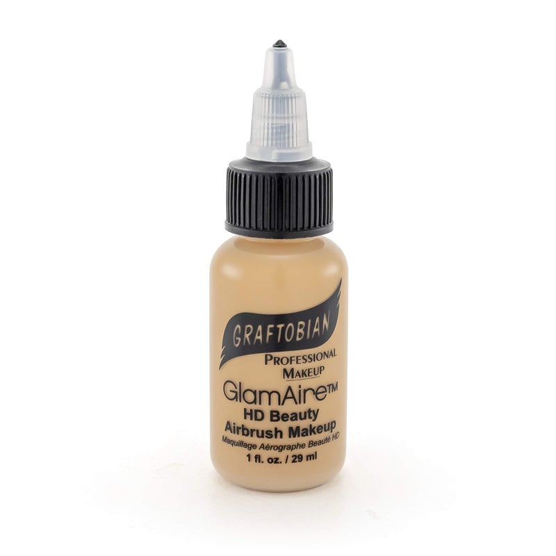 Graftobian GlamAire Airbrush Makeup by Graftobian - High Definition Airbrush Foundation, Professional Formula for Long-Lasting Wear, For Makeup Artists and Beauty Aficionados, Made in USA, Buttermilk