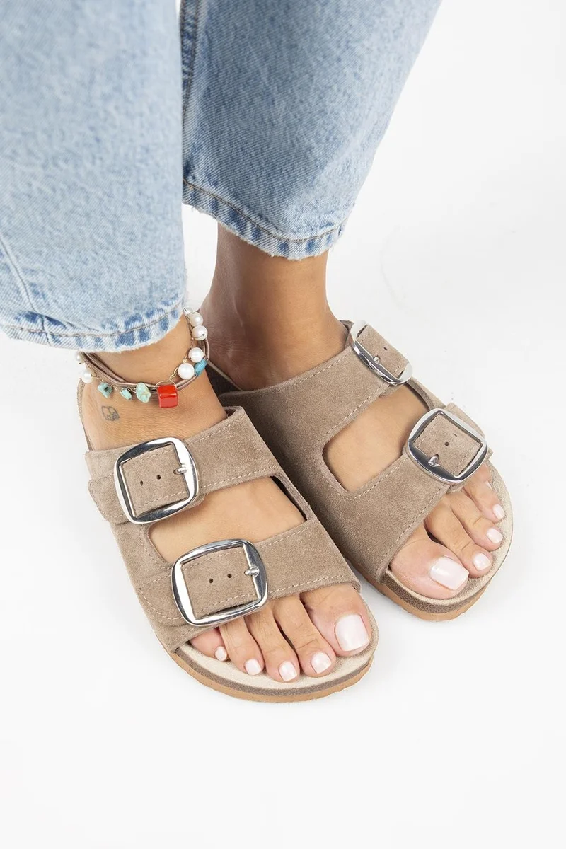 Manijero Manijero Irene Women's Mink - Silver Buckle Double Buckle