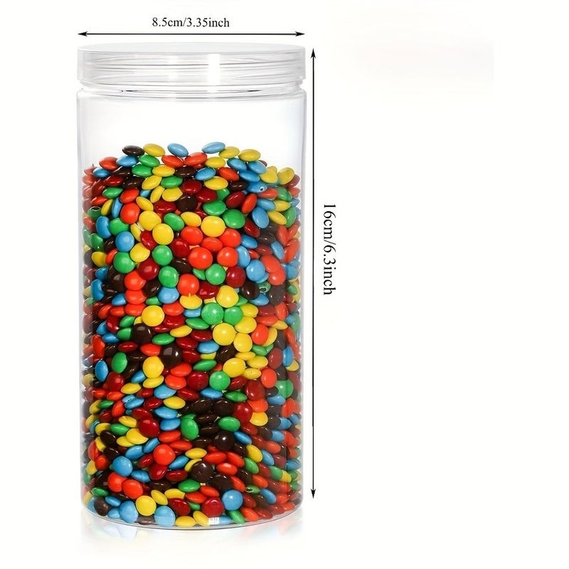 6pcs Wide Mouth Mason Jars Clear Food Storage Containers for Nuts Noodles - Image 3
