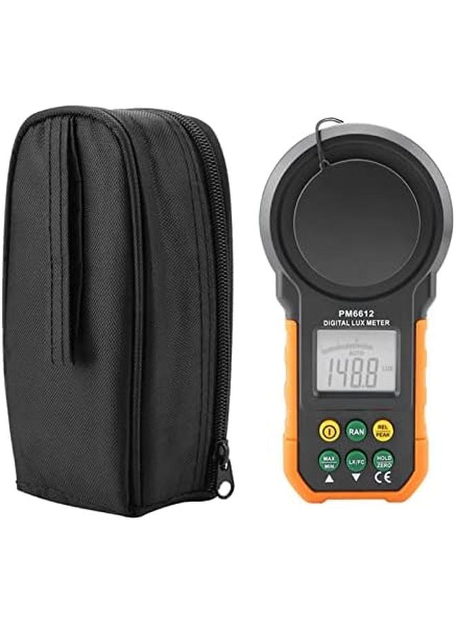 Peakmeter PM6612 مقياس لوكس رقمي عالي الدقة نطاق 200000 لوكس لقياس الإضاءة الداخلية والخارجية - Image 2