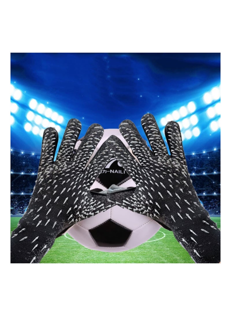 Y&D Goalkeeper Gloves, Strong Grip Gloves for Adult & Youth, Non-Slip and Wrist Protected Football High Quality Silicone, Non-Slip, Wear-Resistant Environmentally Friendly, Odorless(Size:9) - Image 3