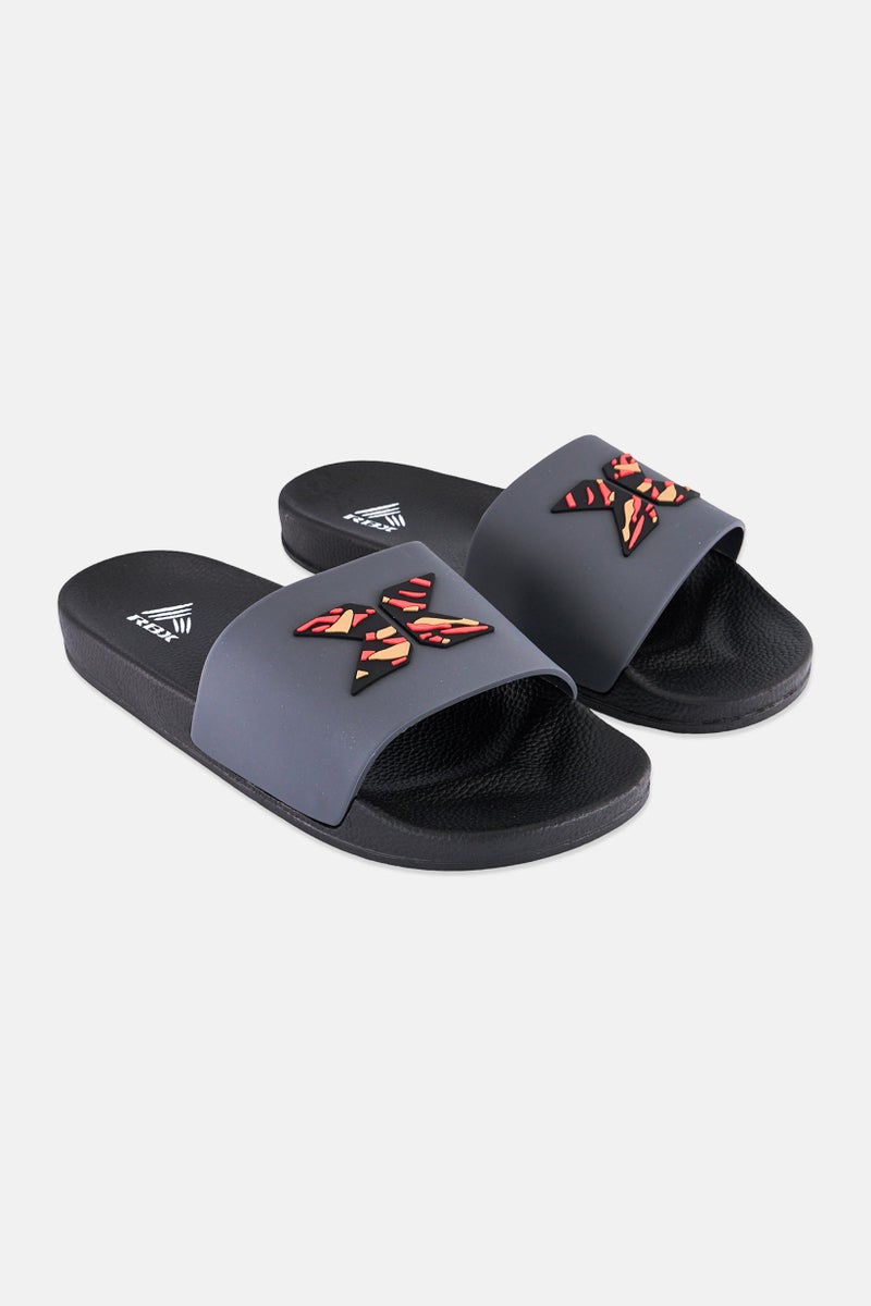 RBX Men Brand Logo Slip On Slides, Multicolor - Image 1