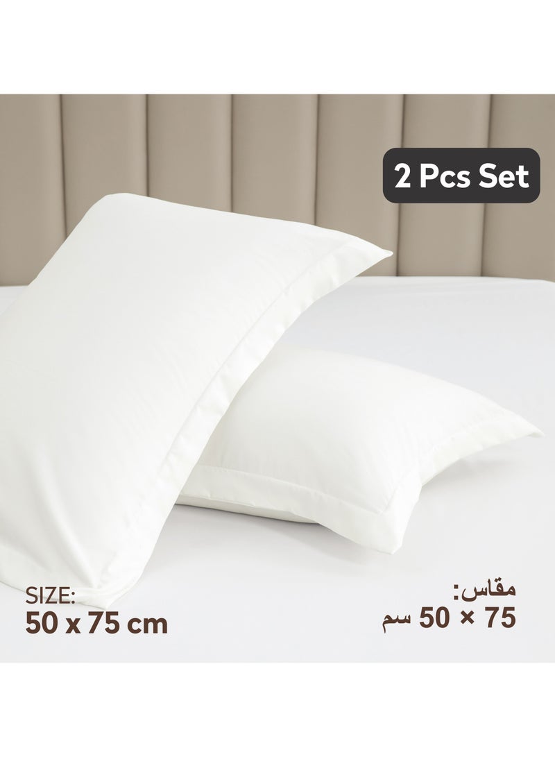 Donetella Standard Pillowcase Set of 2, Size 50x75 cm, Ultra Soft Brushed Microfiber, Envelope Closure, Durable, Wrinkle & Fade Resistant Pillow Covers  - Image 2