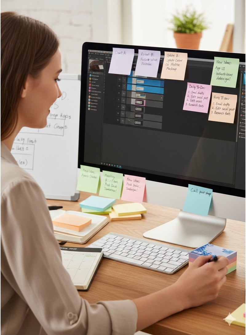 infonotes - STICKY NOTE, 400 sheets, 75x 75mm, Harmony color made in Germany - Image 2