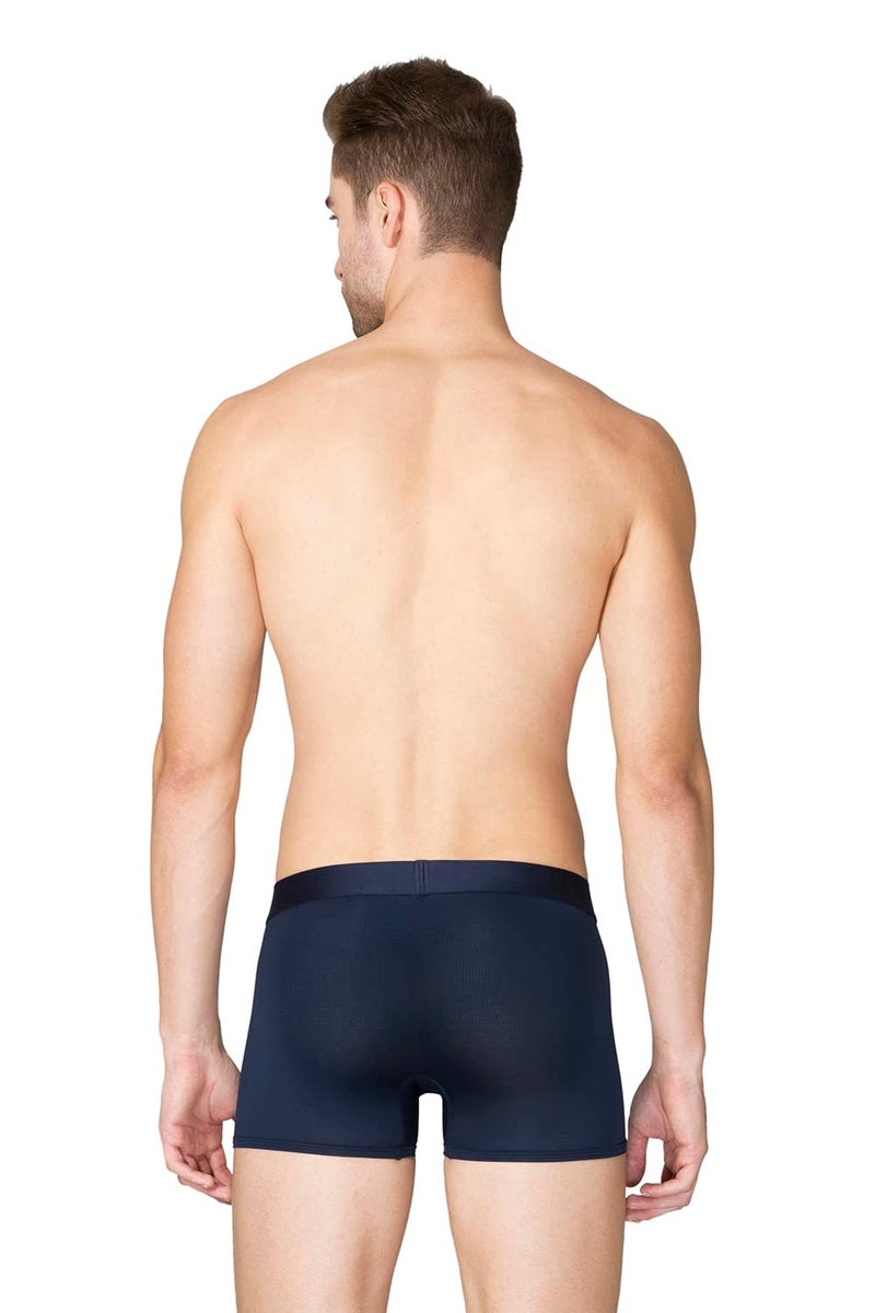 Van Heusen Men Breathable AIR Series Active Trunks - Polyamide Elastane - Swift Dry, High Stretch Mesh_40047_Dark Navy_S - Image 3