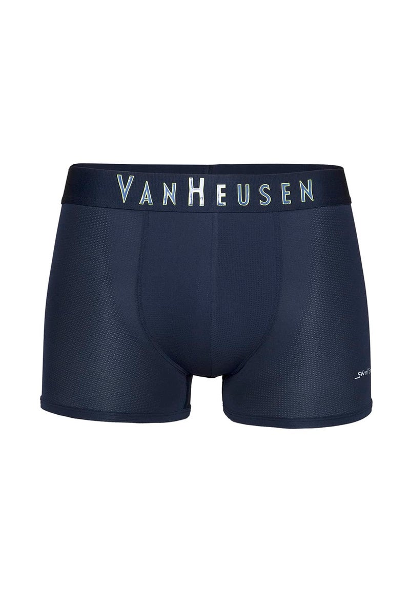 Van Heusen Men Breathable AIR Series Active Trunks - Polyamide Elastane - Swift Dry, High Stretch Mesh_40047_Dark Navy_S - Image 4