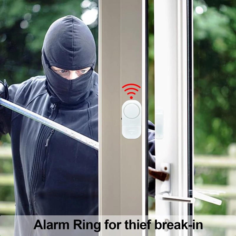 Plan A Wireless Door Window Alarm with Magnetic Sensor, Powerful 120dB Anti-Theft Security Alarm, Easy to Install Smart Home Security System, Perfect for Home, Garage, Office, Hotel, Apartment (2) - Image 3