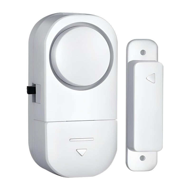 Plan A Wireless Door Window Alarm with Magnetic Sensor, Powerful 120dB Anti-Theft Security Alarm, Easy to Install Smart Home Security System, Perfect for Home, Garage, Office, Hotel, Apartment (2) - Image 1