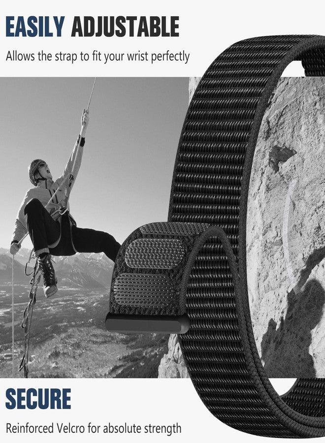 Dirrelo 22mm Nylon Quick Release Bands Compatible with Garmin Venu 3 Watch Band Venu 2, Soft Flexible Breathable Sport Band for Forerunner 255/255 Music/265/955, Approach S70 47mm Vivoactive 4 Women Men - Image 3