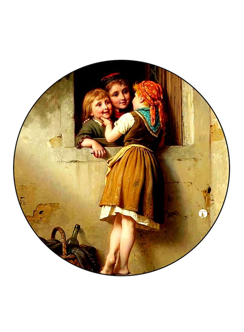 RKN Vintage Art Printed Mouse Pad  Multicolour