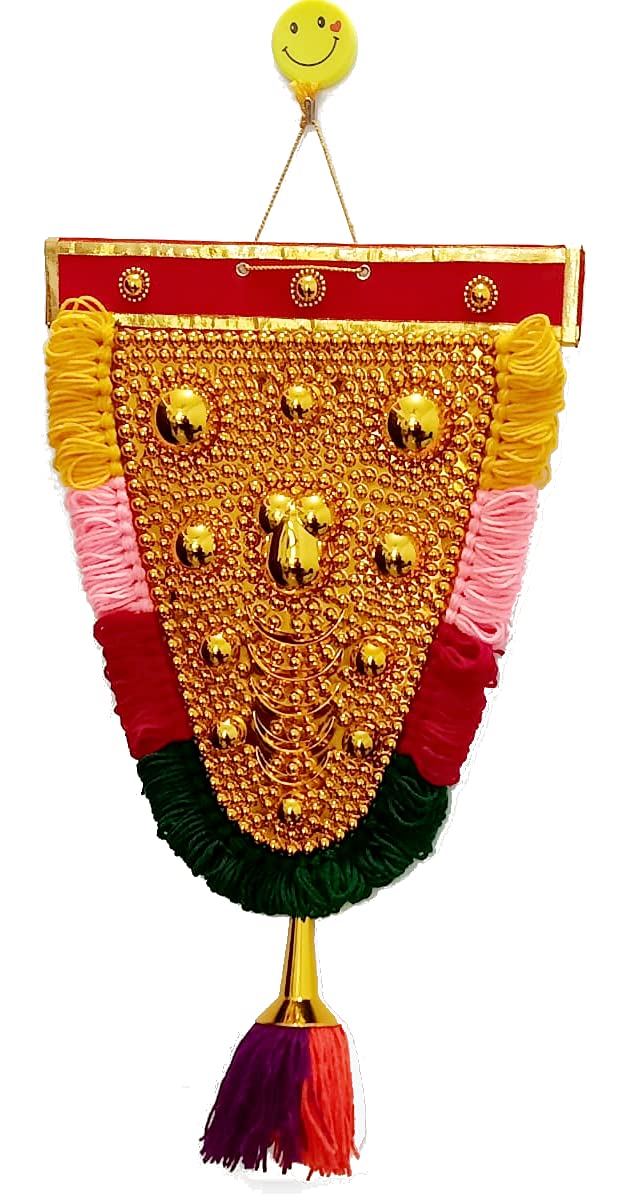 Newven™ Nettipattam Elephant caparison wall hangings for interior traditional Home Decor Handcrafted showpiece (1.8 Feet) - Image 3