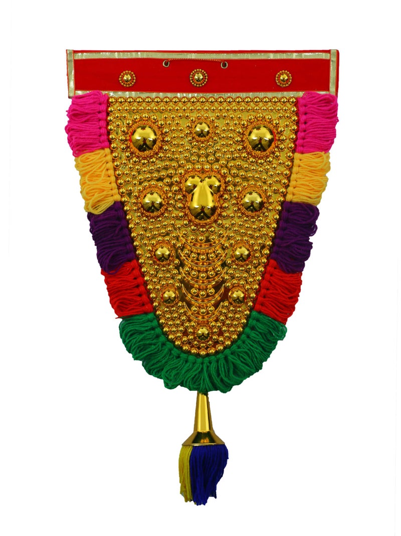Newven™ Nettipattam Elephant caparison wall hangings for interior traditional Home Decor Handcrafted showpiece (1.8 Feet) - Image 4