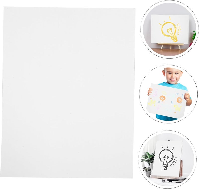 Neat shape Veemoon 10pcs Blank Foam Poster Board Large Foam Thick DIY Craft Boards for Painting Assorted natural tone picks - Image 4