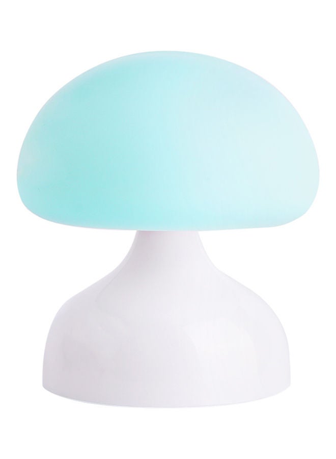 NIBEMINENT Mushroom Silicone LED Night Light White/Blue 12.5 x 11 11centimeter