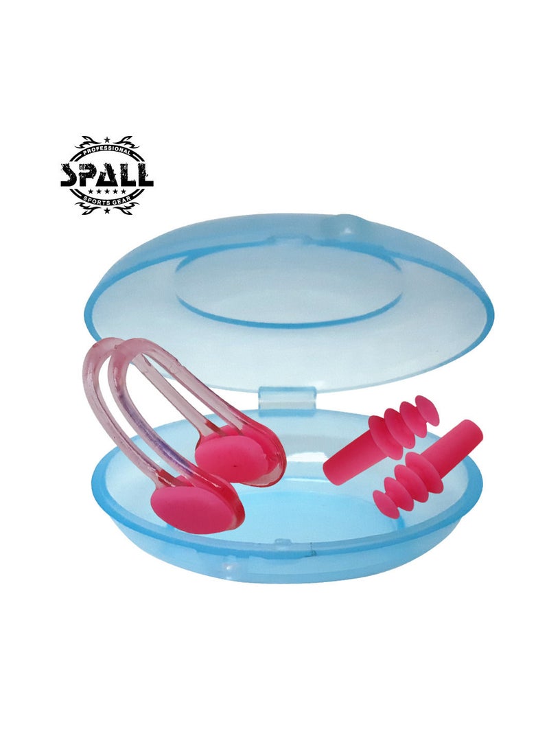 سبال سدادات أذن السباحة ومشبك الأنف ، سيليكون ناعم من الدرجة الطبية للسباحة والغوص وركوب الأمواج وملاءمة عالمية - Image 2