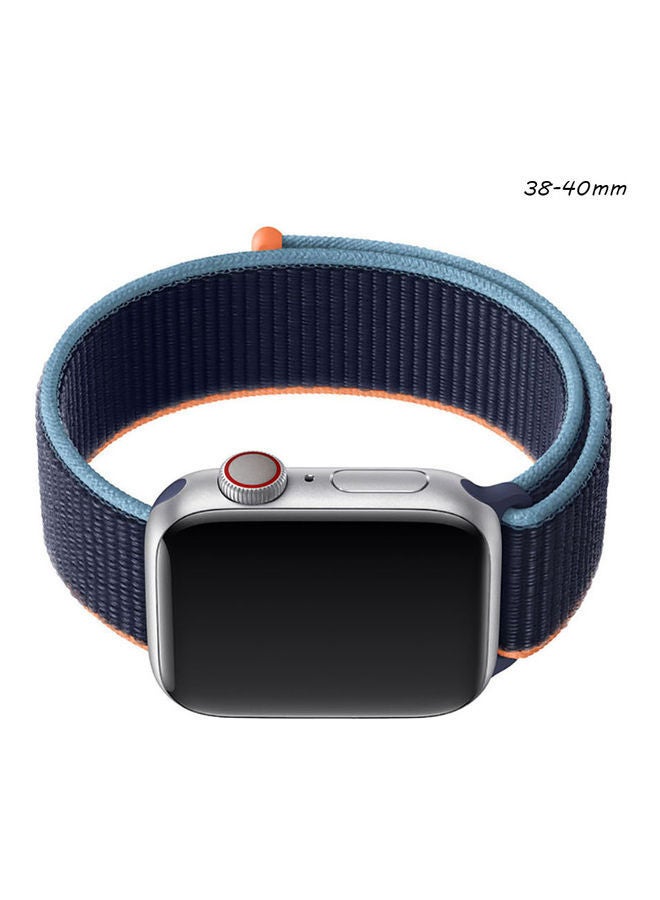 NIBEMINENT Replacement Band For Apple Watch Series 1/2/3/4/5/6/SE Blue - Image 2