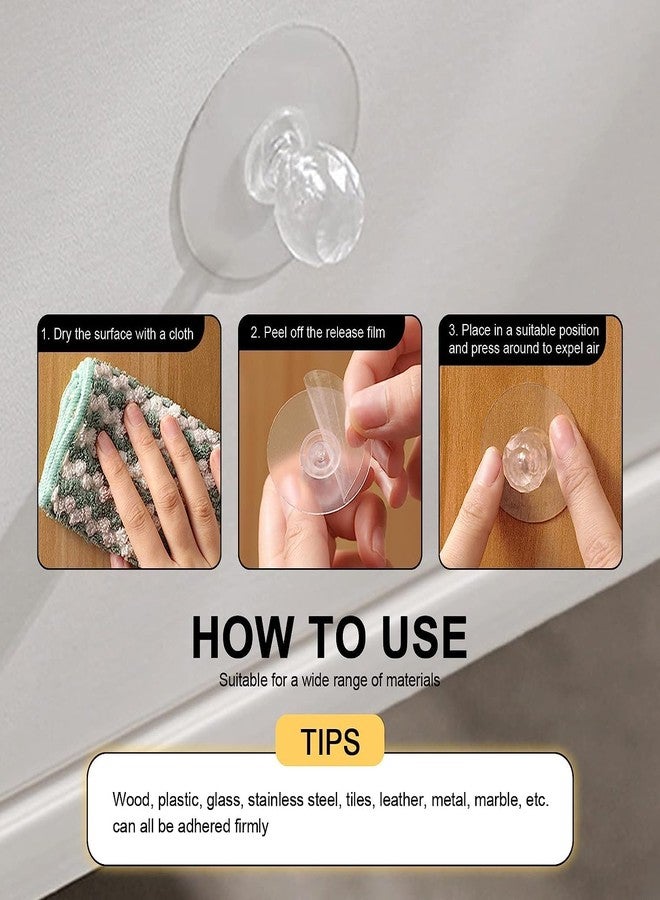 Newvent Transparent Adhesive Cabinet Drawer Knob | 5Pcs Crystal Shape Pulls Handles Knob for Wardrobe | Furniture Use Knob Sticker - Image 5
