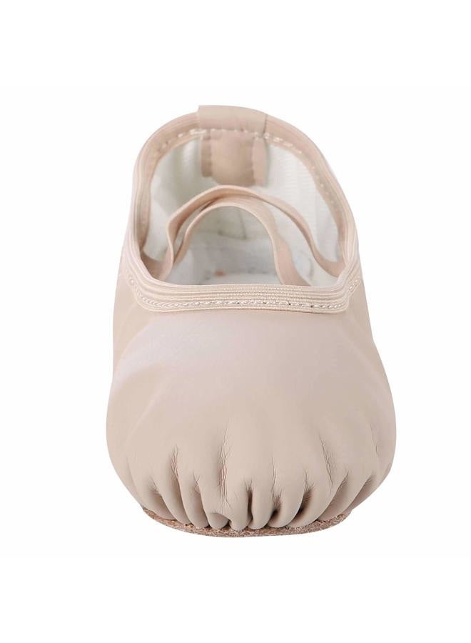 Dynadans Soft Leather Ballet Shoes/Ballet Slippers/Dance Shoes (Toddler/Little/Big Kid/Women) …, Nude, 6.5 Big Kid - Image 2