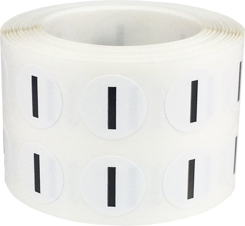 InStockLabels.com Letter I Inventory Labels .5 Inch Round Circle Dots 1,000 Adhesive Stickers - Image 1