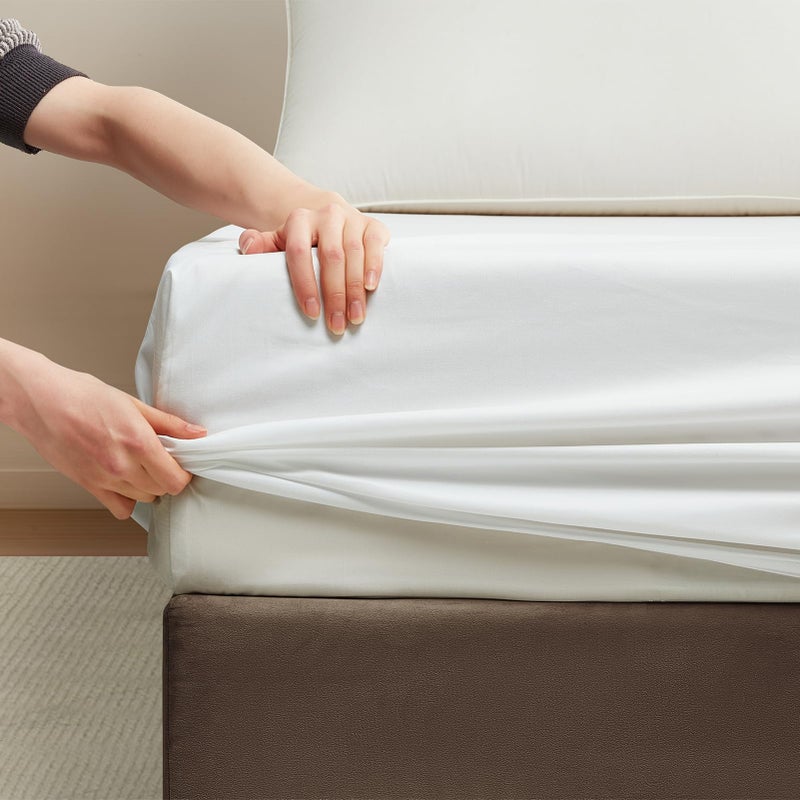 Maple&Stone Twin Fitted Sheet Only - Bulk Pack of 6 Bottom Sheets - Premium Soft & Breathable, Brushed Microfiber Fabric for Twin Size ï¼ˆWhiteï¼‰ - Image 5