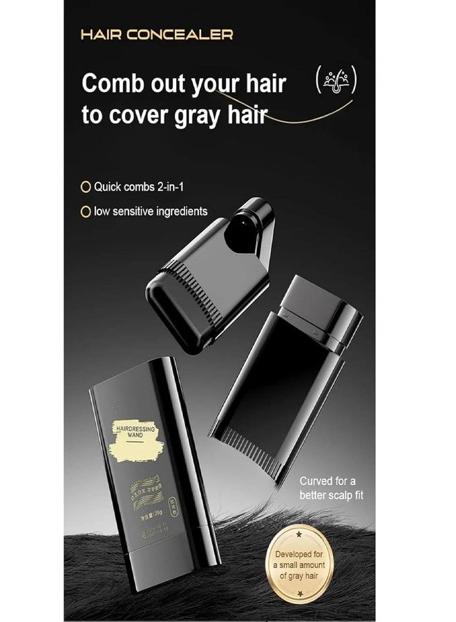 SPITEN Hair Dye Stick Comb - Waterproof And Sweat-Proof Root Touch-Up | Easy Hair Coloring Applicator for Men And Women | Quick Gray Hair Cover-Up Stick for Black Hair - Image 5