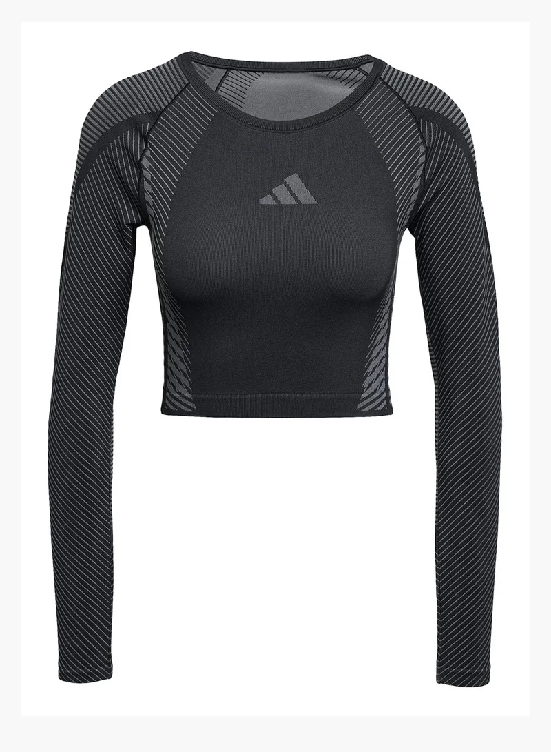Adidas  Seamless Knitted T-Shirt for Women | Best Price UAE