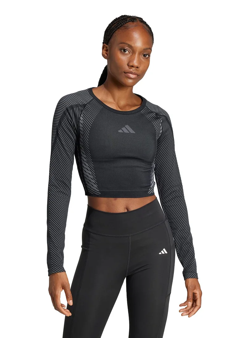 اديداس تيشيرت محبوك سلس