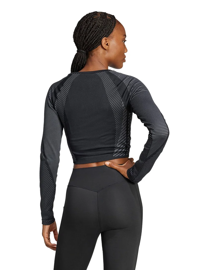 اديداس تيشيرت محبوك سلس