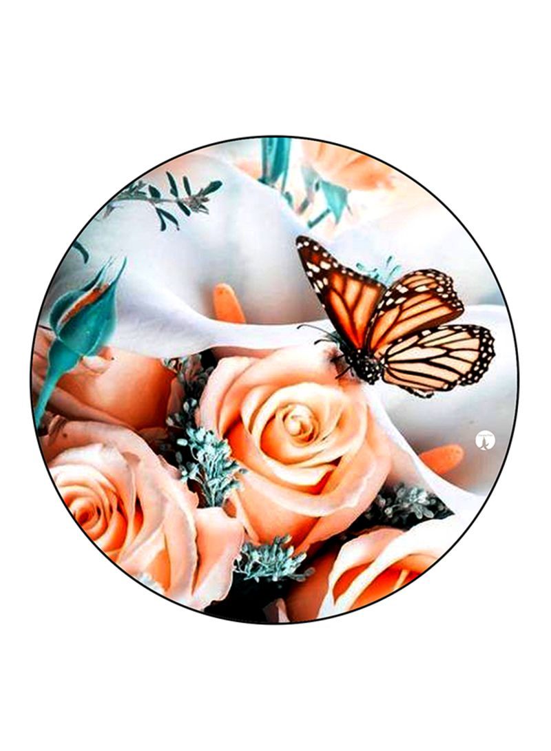 RKN Flowers Printed Mouse Pad  Multicolour