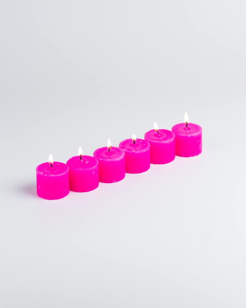 AURA DECOR Auradecor Paraffin Wax Votive Candles Containing Votives with Fragrances (6 Cm X 10 Cm, Multicolor, 2 Piece) - Image 4
