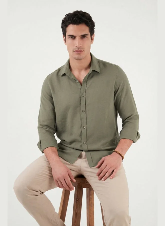 Buratti  Buratti Regular Fit Classic Collar Long Sleeve Shirt Men's SHIRT CF26S121640 for Men | Best Price UAE
