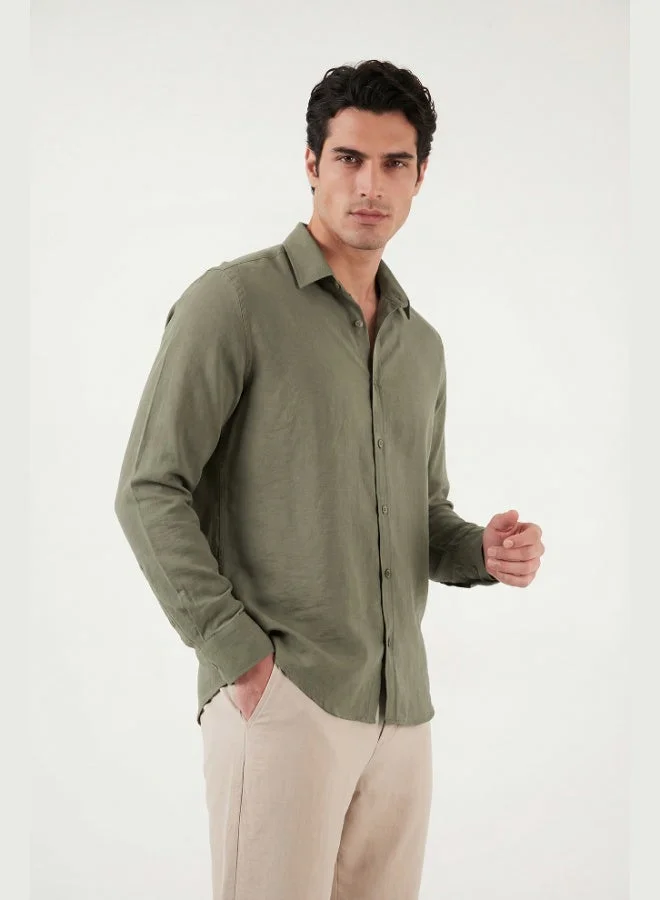 Buratti Regular Fit Classic Collar Long Sleeve Shirt Men's SHIRT CF26S121640